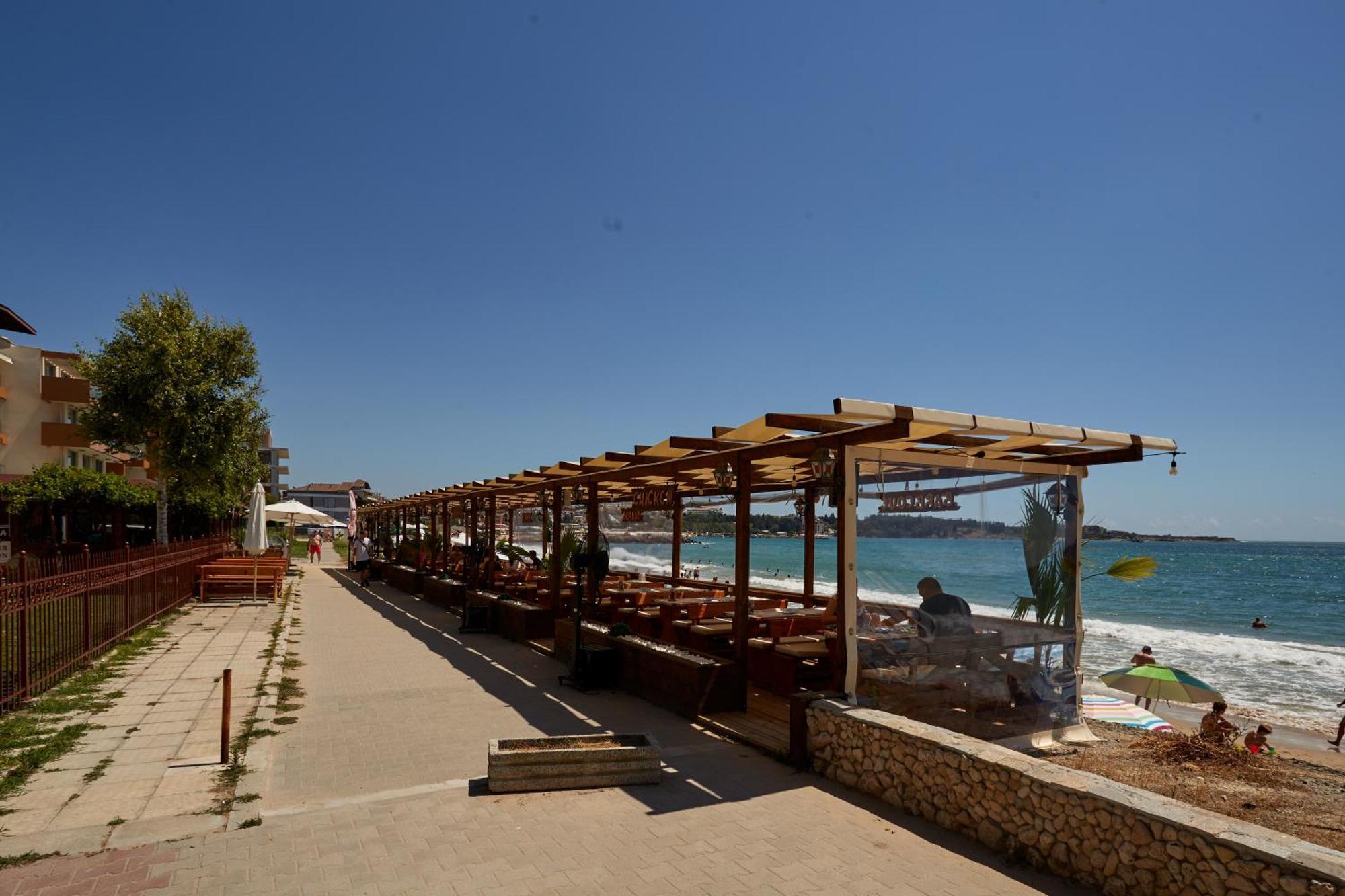 Luxury First Line Apartment With Pool By The Sea Несебр Экстерьер фото